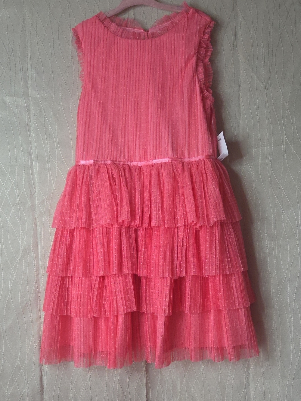 Sparkle Tiered Watermelon Tulle Dress for Girls